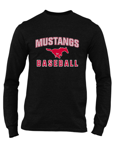 Memorial Mustangs Baseball #1 Men's Premium LS T-Shirt