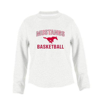 Memorial Mustangs Basketball #1 Women's Sweatshirt