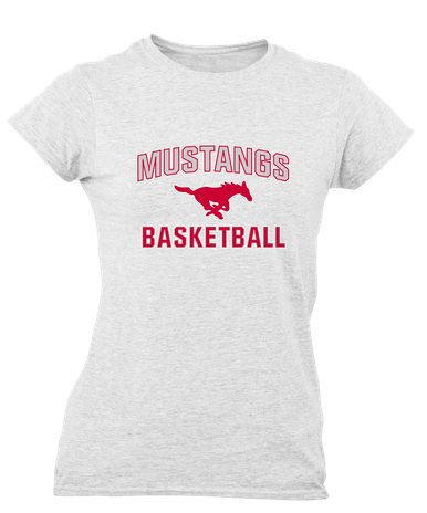 Memorial Mustangs Basketball #1 Women's Premium SS T-Shirt