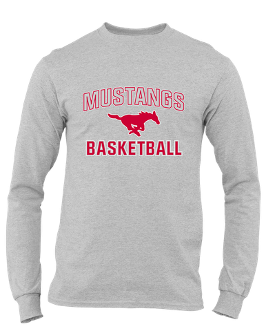 Memorial Mustangs Basketball #1 Men's Premium LS T-Shirt