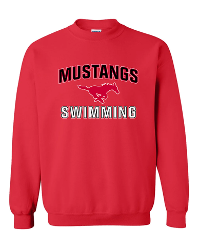 Memorial Mustangs Swimming Men's Sweatshirt