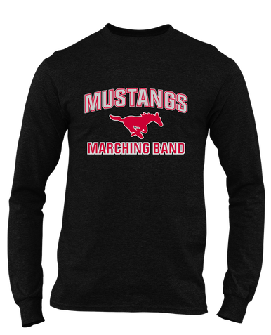 Memorial Mustangs Marching Band Men's LS T-Shirt