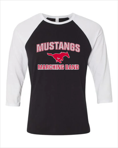 Memorial Mustangs Marching Band Men's Baseball T-Shirt