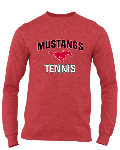 Memorial Mustangs Tennis Men's LS T-Shirt