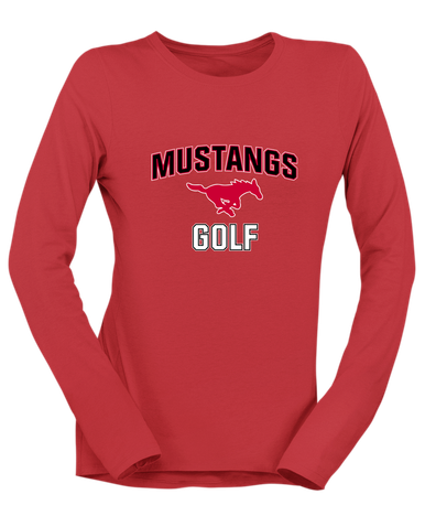 Memorial Mustangs Golf Women's LS T-Shirt