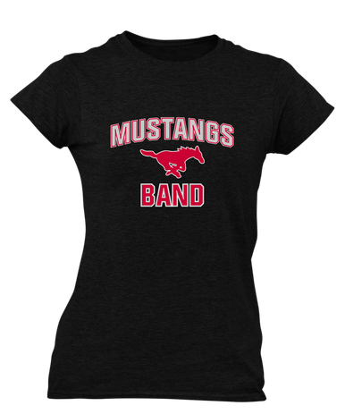 Memorial Mustangs Band # 1 Women's Premium SS T-Shirt