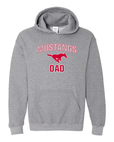 Memorial Mustangs Dad Men's Hoodie