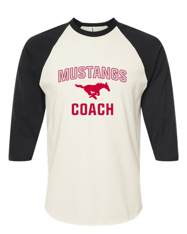 Memorial Mustangs Coach Women's Baseball T-Shirt