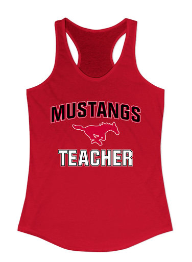 Memorial Mustangs Teacher Women's Tank Top