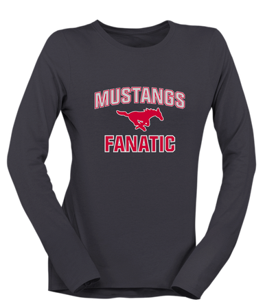 Memorial Mustangs Fanatic Women's Premium LS T-Shirt