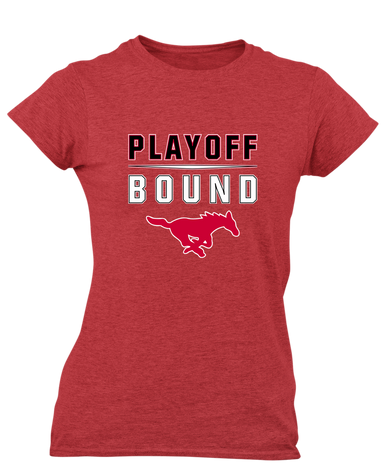 Memorial Mustangs Playoff Bound Women's Premium SS T-Shirt