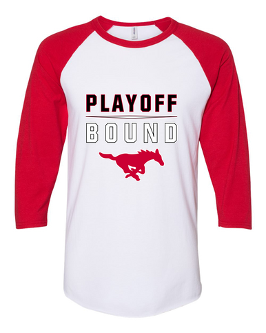 Memorial Mustangs Playoff Bound Women's Baseball T-Shirt