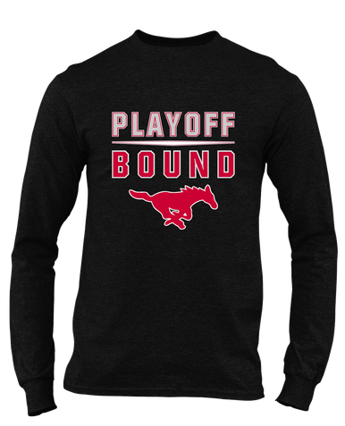 Memorial Mustangs Playoff Bound Men's Premium LS T-Shirt
