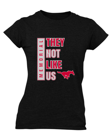 Memorial Mustangs They Not Like Us #1 Women's Premium SS T-Shirt