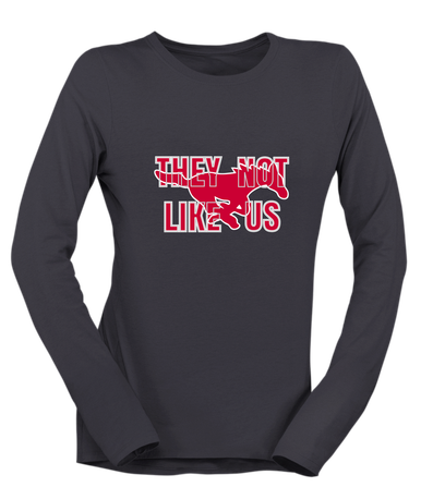 Memorial Mustangs They Not Like Us #2 Women's Premium LS T-Shirt