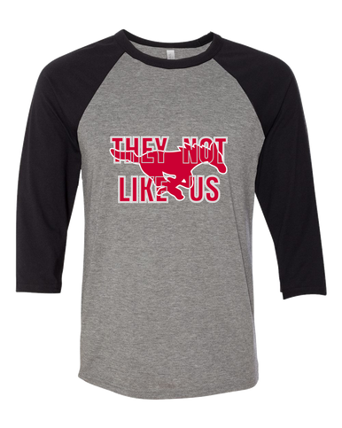 Memorial Mustangs They Not Like Us #2 Men's Baseball T-Shirt