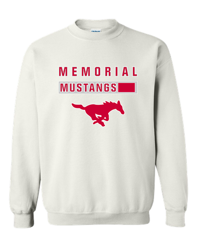 Memorial Mustangs Mascot #7 Men's Sweatshirt