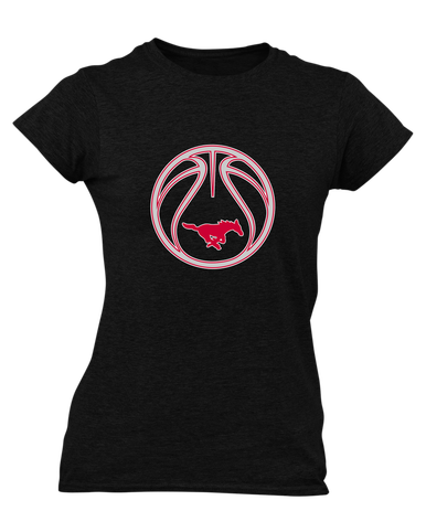 Memorial Mustangs Basketball #2 Women's Premium SS T-Shirt