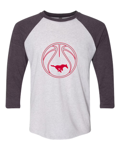 Memorial Mustangs Basketball #2 Men's Baseball T-Shirt