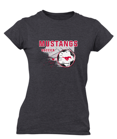 Memorial Mustangs Soccer #2 Women's Premium SS T-Shirt