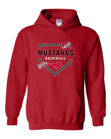 Memorial Mustangs Baseball #2 Men's Hoodie