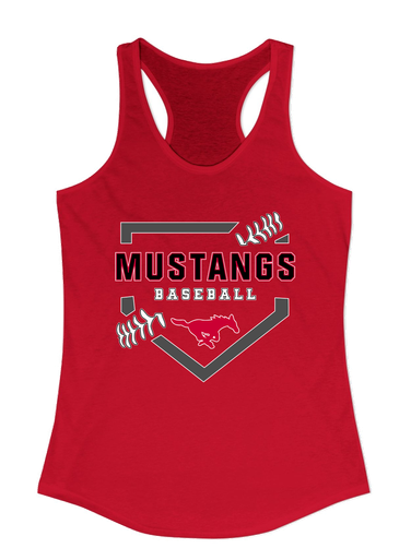 Memorial Mustangs Baseball #2 Women's Tank Top