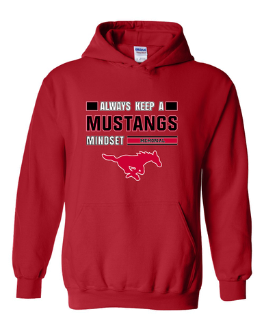 Memorial Mustangs Mindset Men's Hoodie