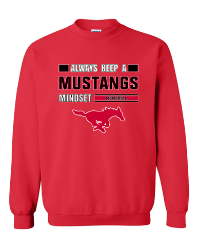 Memorial Mustangs Mindset Men's Sweatshirt