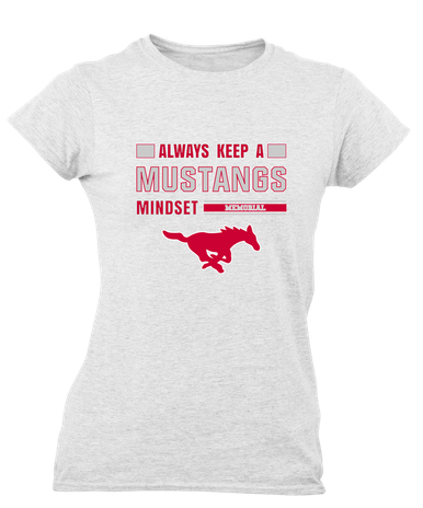 Memorial Mustangs Mindset Women's Premium SS T-Shirt
