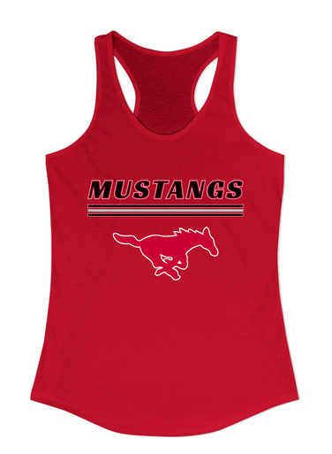 Memorial Mustangs Mascot #8 Women's Tank Top