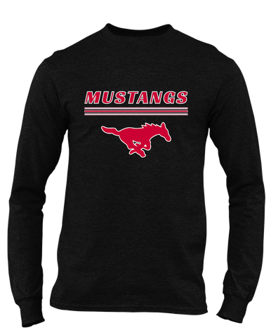 Memorial Mustangs Mascot #8 Men's Premium LS T-Shirt