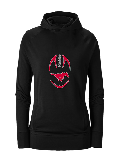 Memorial Mustangs Football #4 Women's Hoodie