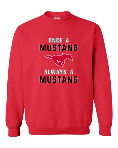 Memorial Mustangs Once A Men's Sweatshirt
