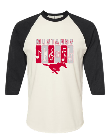 Memorial Mustangs Band # 2 Men's Baseball T-Shirt
