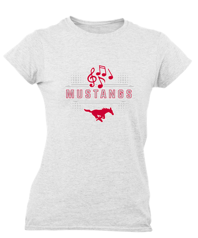 Memorial Mustangs Band # 3 Women's SS T-Shirt