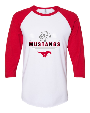 Memorial Mustangs Band # 3 Men's Baseball T-Shirt