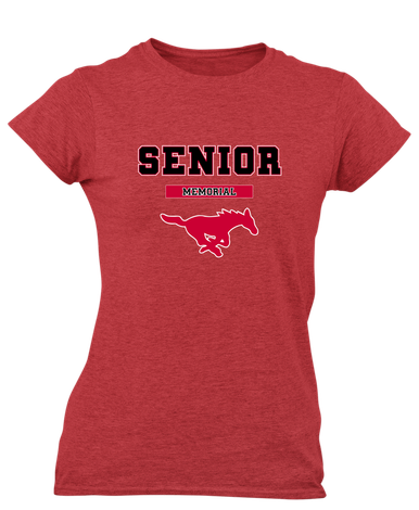 Memorial Mustangs Senior #2 Women's Premium SS T-Shirt