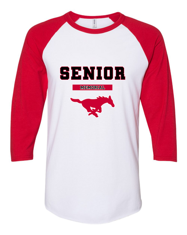 Memorial Mustangs Senior #2 Women's Baseball T-Shirt