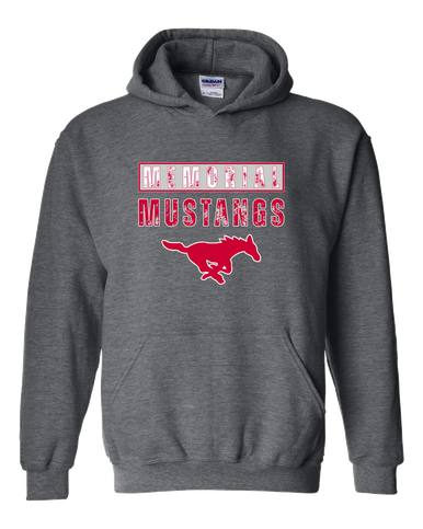Memorial Mustangs Mascot #9 Men's Hoodie