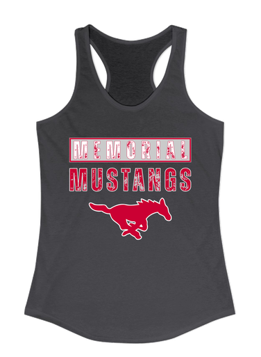 Memorial Mustangs Mascot #9 Women's Tank Top