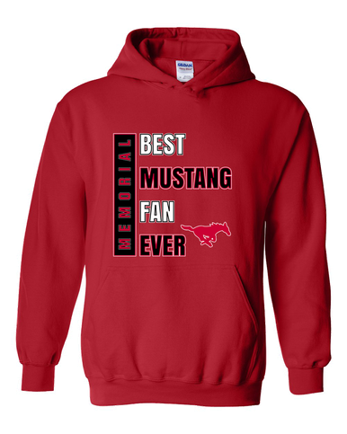Memorial Mustangs Best Mustang Fan Men's Hoodie