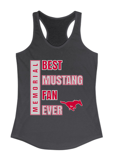 Memorial Mustangs Best Mustang Fan Women's Tank Top