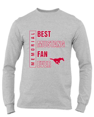 Memorial Mustangs Best Mustang Fan Men's Premium LS T-Shirt