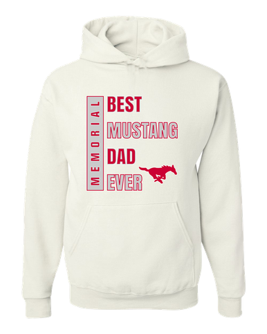 Memorial Mustangs Best Mustang Dad Men's Premium Hoodie