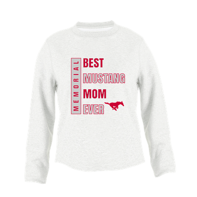 Memorial Mustangs Best Mustang Mom Women's Sweatshirt