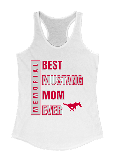 Memorial Mustangs Best Mustang Mom Women's Tank Top