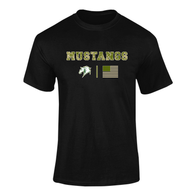 Mira Costa Mustangs Camo Flag Men's SS T-Shirt