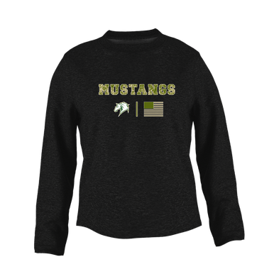 Mira Costa Mustangs Camo Flag Women's Sweatshirt
