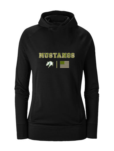 Mira Costa Mustangs Camo Flag Women's Hoodie