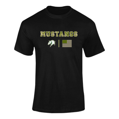 Mira Costa Mustangs Camo Flag Men's Premium SS T-Shirt